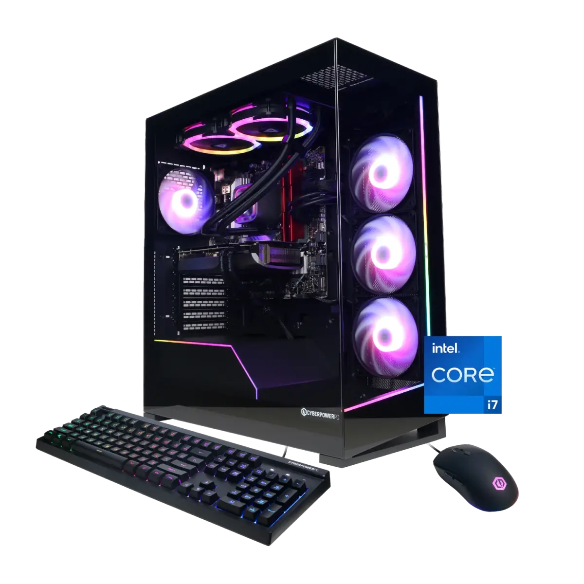 کامپیوتر رومیزی گیمینگ Cyber Power PC Gamer Master، AMD Ryzen 5-7600، کارت گرافیک Radeon RX 7600، 16 گیگابایت DDR5، 1 ترابایت SSD، مشکی (2024)