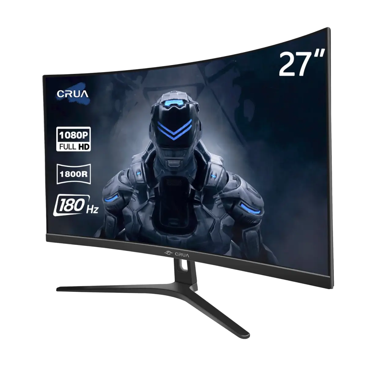 مانیتور بازی منحنی CRUA 27 اینچ 165Hz/180Hz - FHD 1080P، AMD FreeSync، کامپیوتر بدون قاب 1800R ...